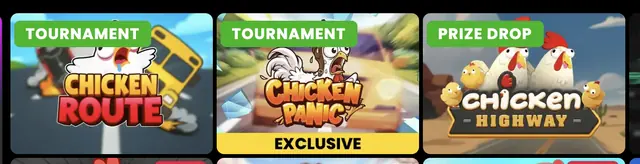 Chicken route game tile